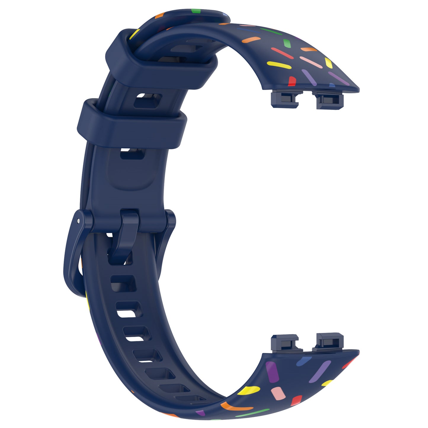 For Huawei Band 8 Colorful Spotted Silicone Strap Replacement Watch Band