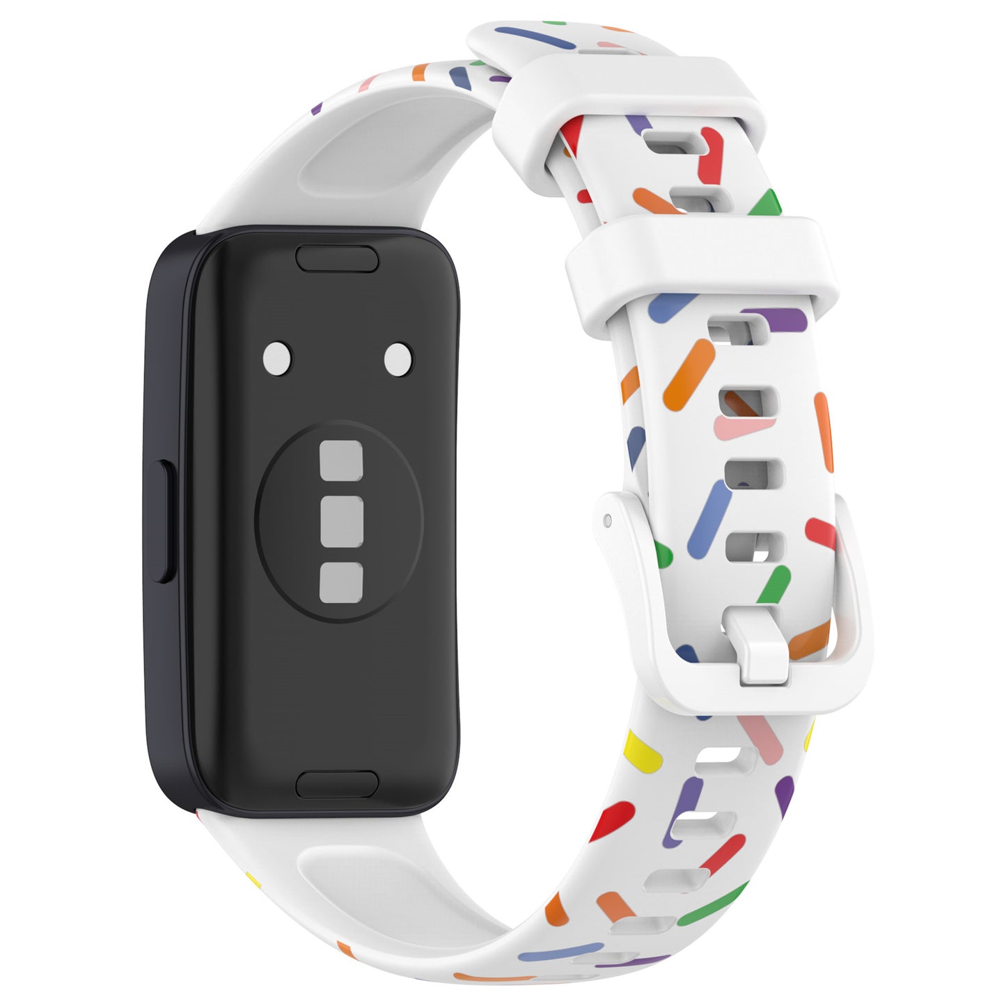 For Huawei Band 8 Colorful Spotted Silicone Strap Replacement Watch Band