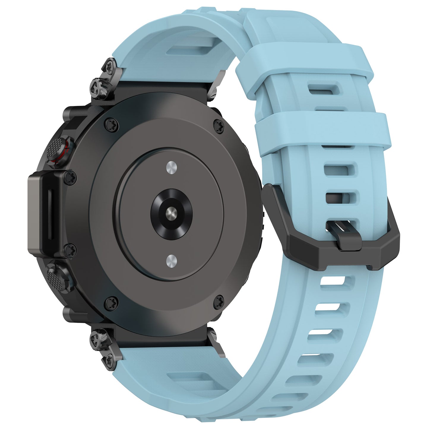 For Huami Amazfit T-rex Ultra A2142 Silicone Watch Strap Adjustable Wrist Band