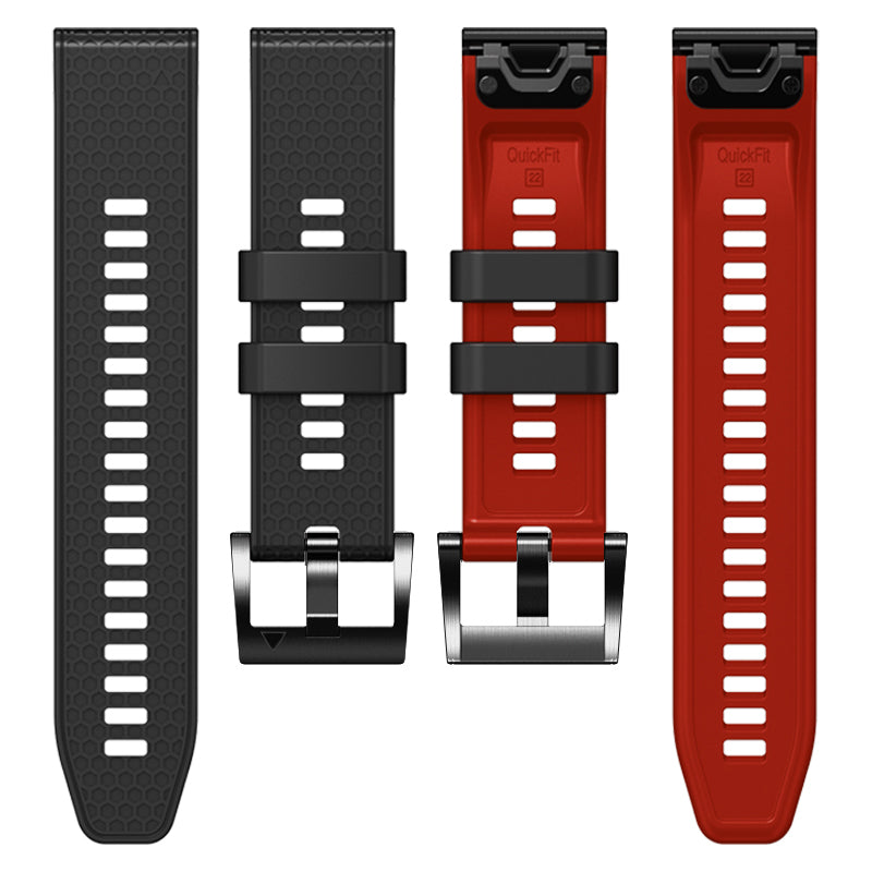Dot Texture Silicone Band for Garmin Tactix 7 Pro / Fenix 7X / 6X Pro / 5X Plus , 26mm Dual-color Watch Strap
