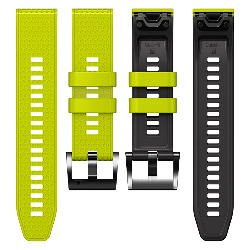 Dot Texture Silicone Band for Garmin Tactix 7 Pro / Fenix 7X / 6X Pro / 5X Plus , 26mm Dual-color Watch Strap