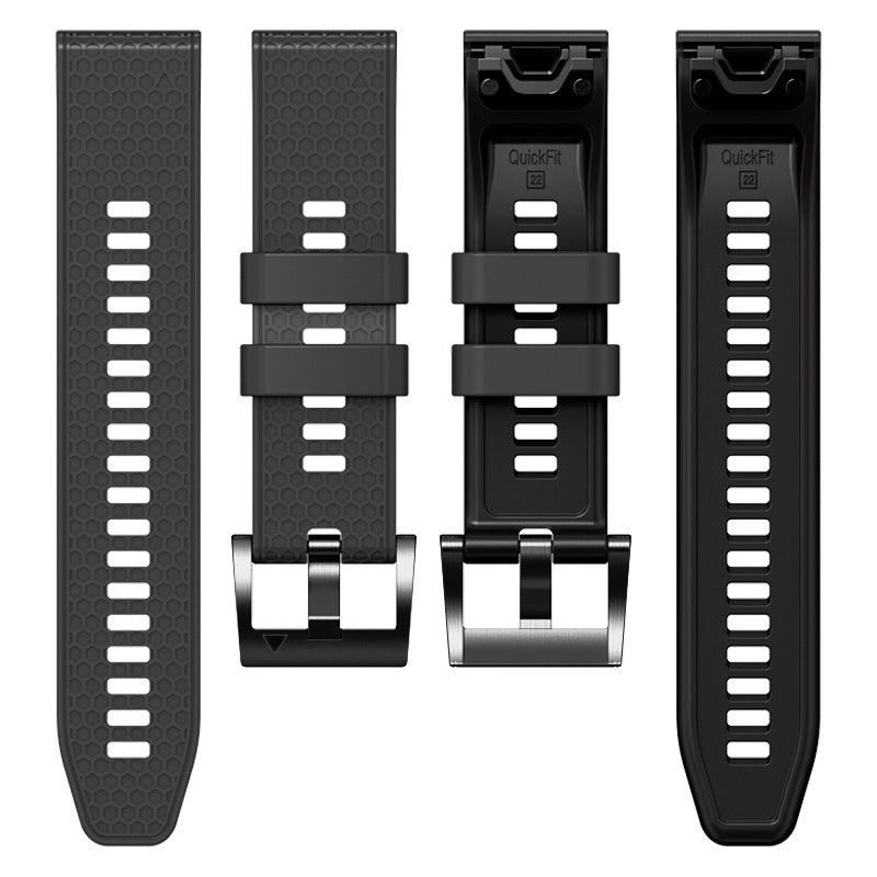 Dot Texture Silicone Band for Garmin Tactix 7 Pro / Fenix 7X / 6X Pro / 5X Plus , 26mm Dual-color Watch Strap