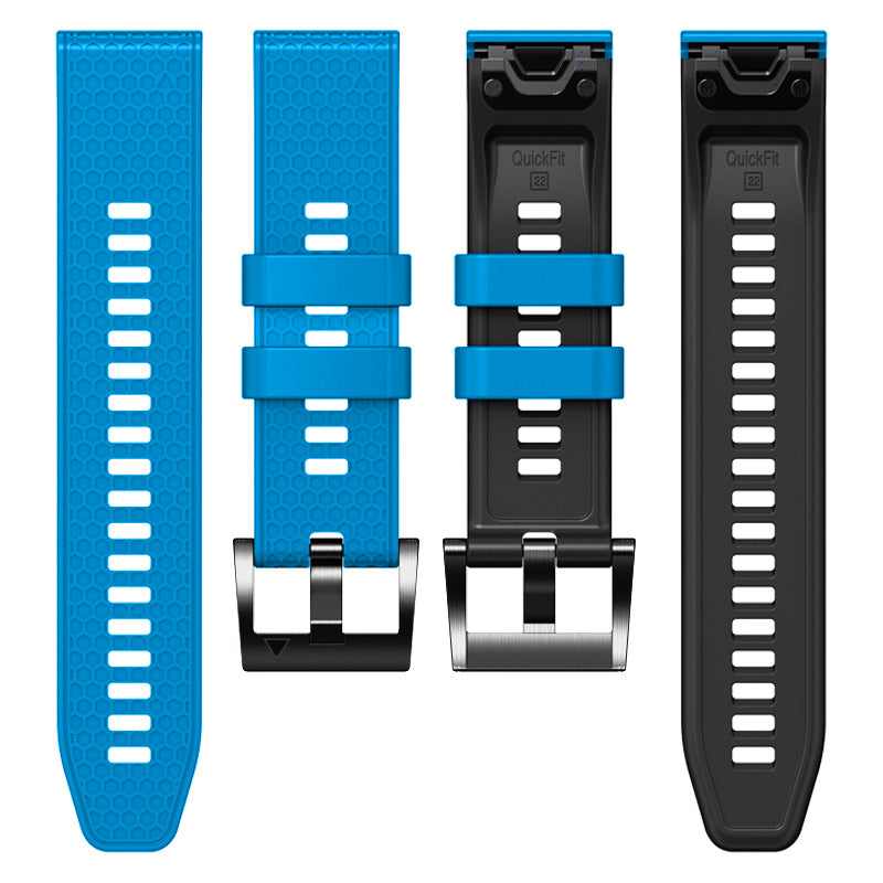 Dot Texture Silicone Band for Garmin Tactix 7 Pro / Fenix 7X / 6X Pro / 5X Plus , 26mm Dual-color Watch Strap