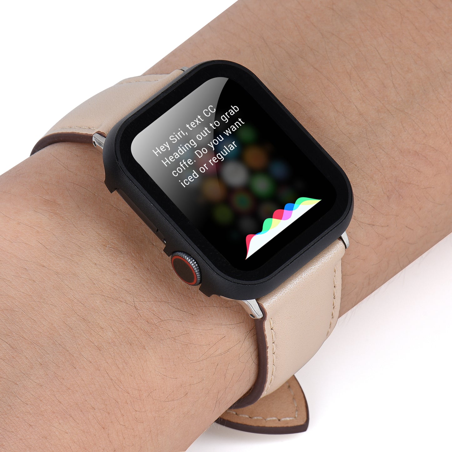 For Apple Watch Series 3 2 1 38mm Full Protection Metal Watch Case with Tempered Glass Screen Protector
