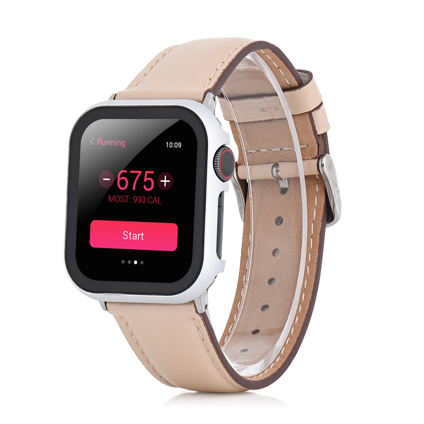 For Apple Watch Series 3 2 1 38mm Full Protection Metal Watch Case with Tempered Glass Screen Protector
