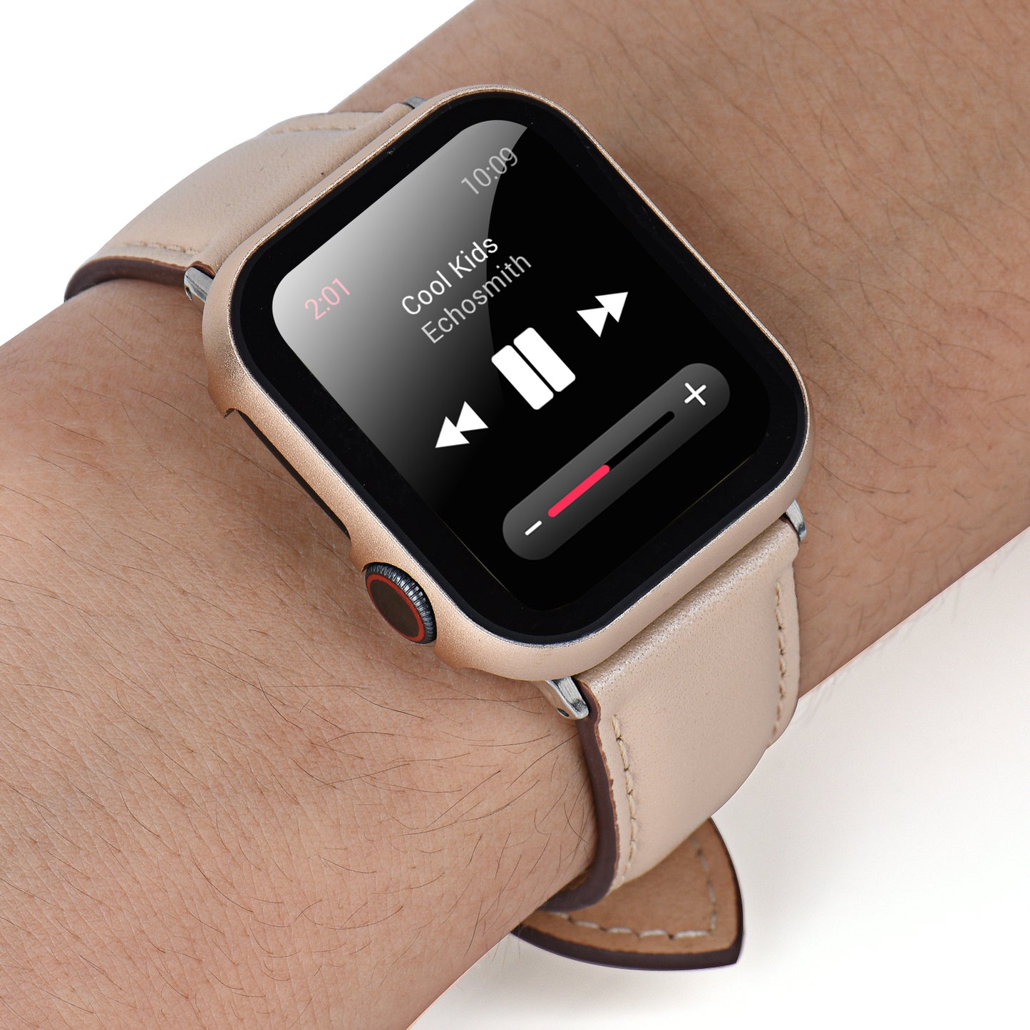 For Apple Watch Series 3 2 1 38mm Full Protection Metal Watch Case with Tempered Glass Screen Protector