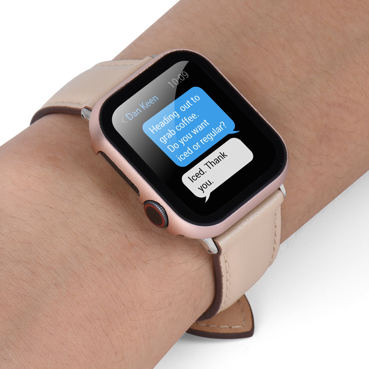 For Apple Watch Series 3 2 1 38mm Full Protection Metal Watch Case with Tempered Glass Screen Protector