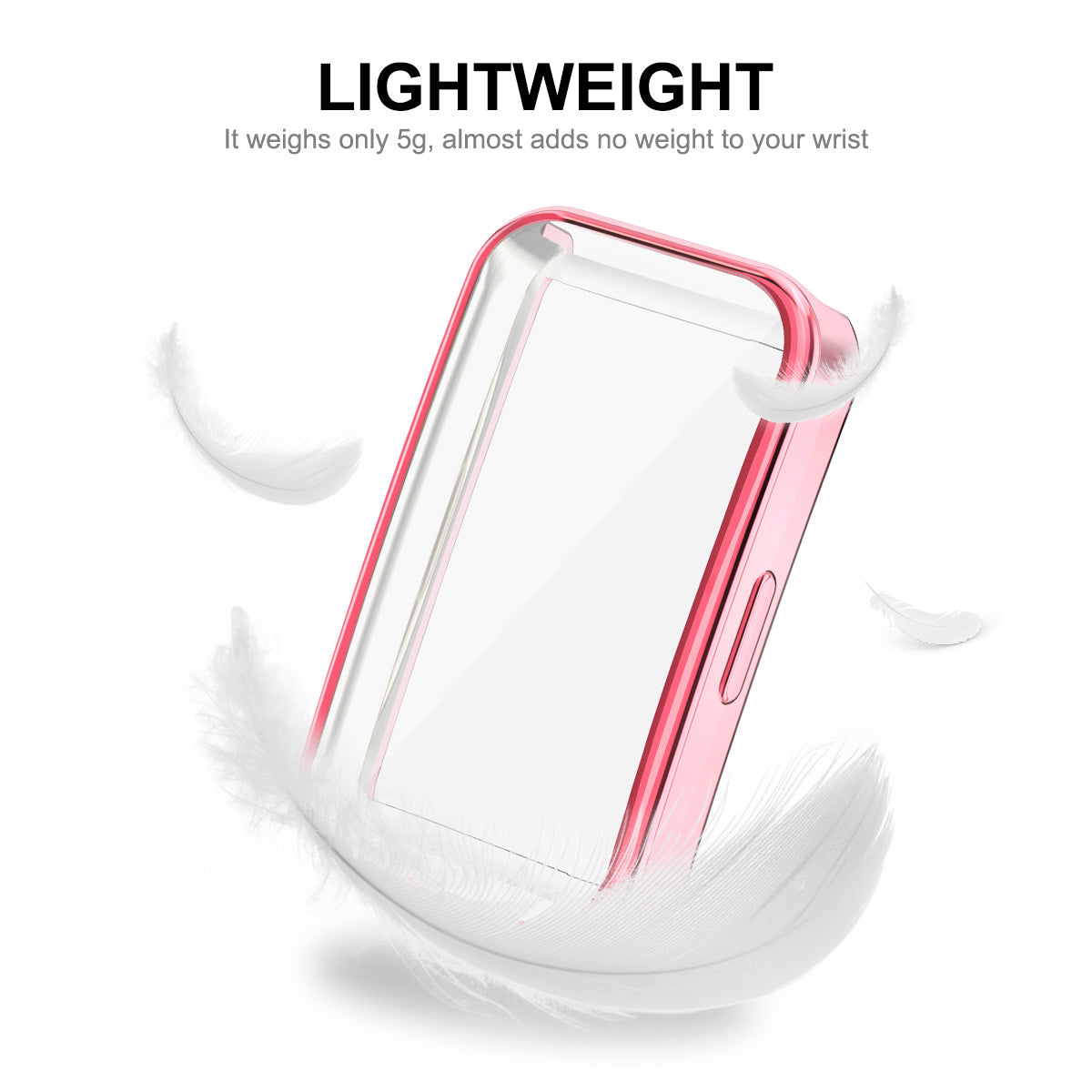 ENKAY HAT PRINCE For Huawei Band 8 TPU Watch Case Electroplating Anti-drop Cover with Screen Protector