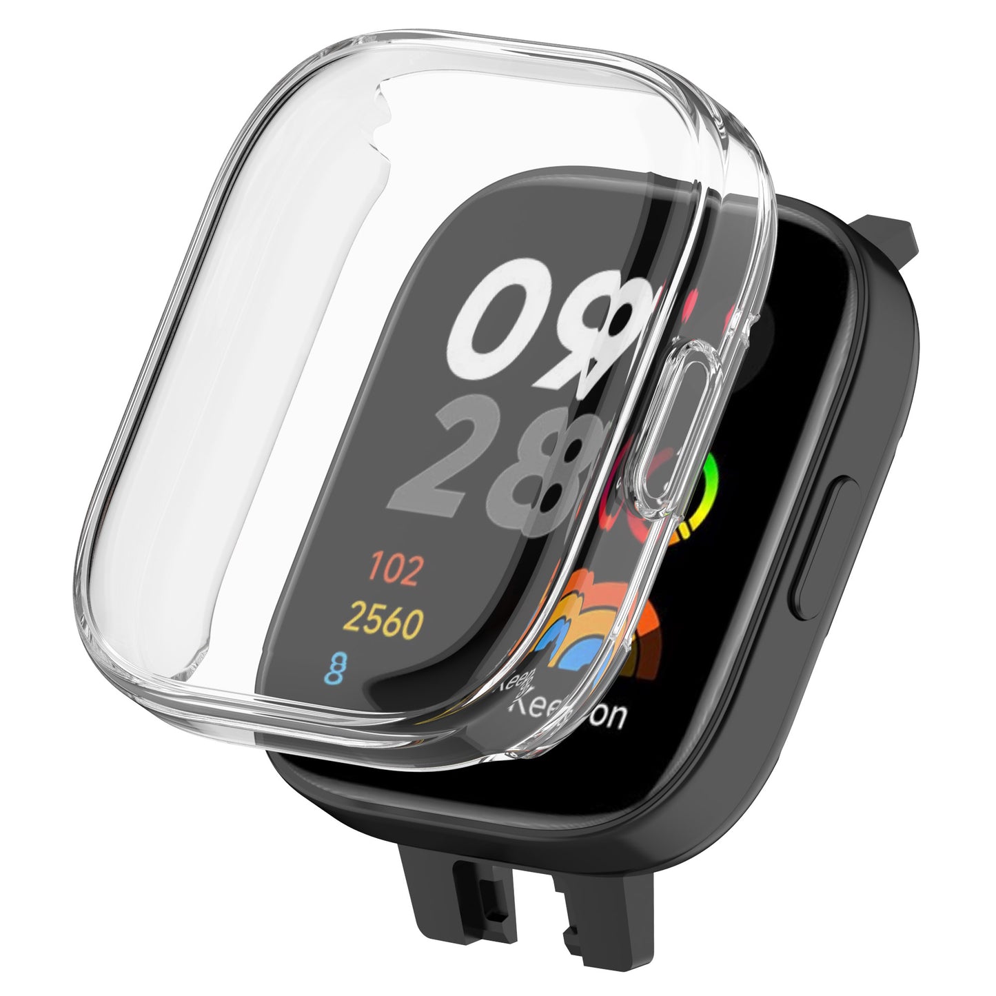 For Xiaomi Redmi Watch 3 / Watch 3 Lite Electroplating TPU Anti-drop Cover Full Coverage Watch Case