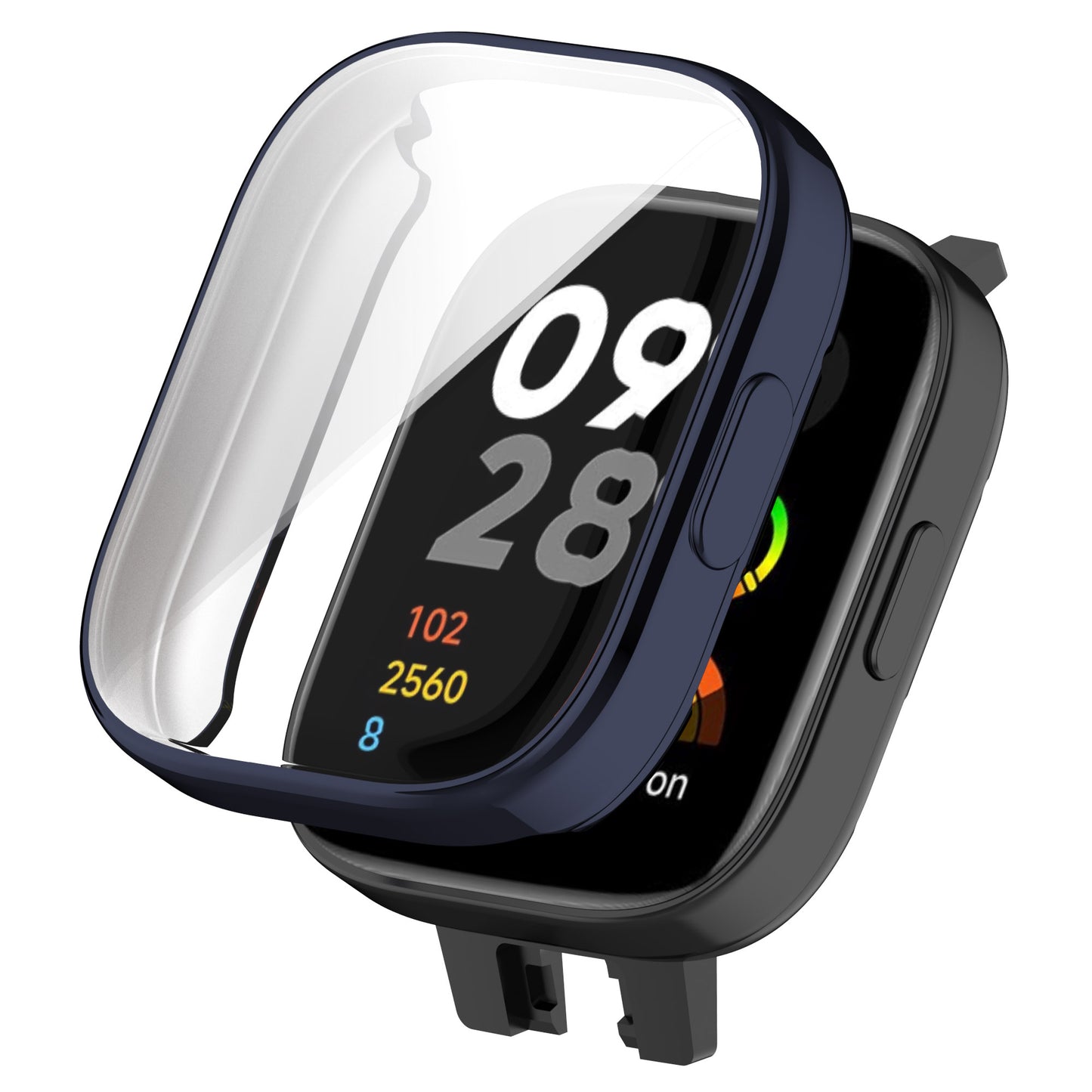 For Xiaomi Redmi Watch 3 / Watch 3 Lite Electroplating TPU Anti-drop Cover Full Coverage Watch Case