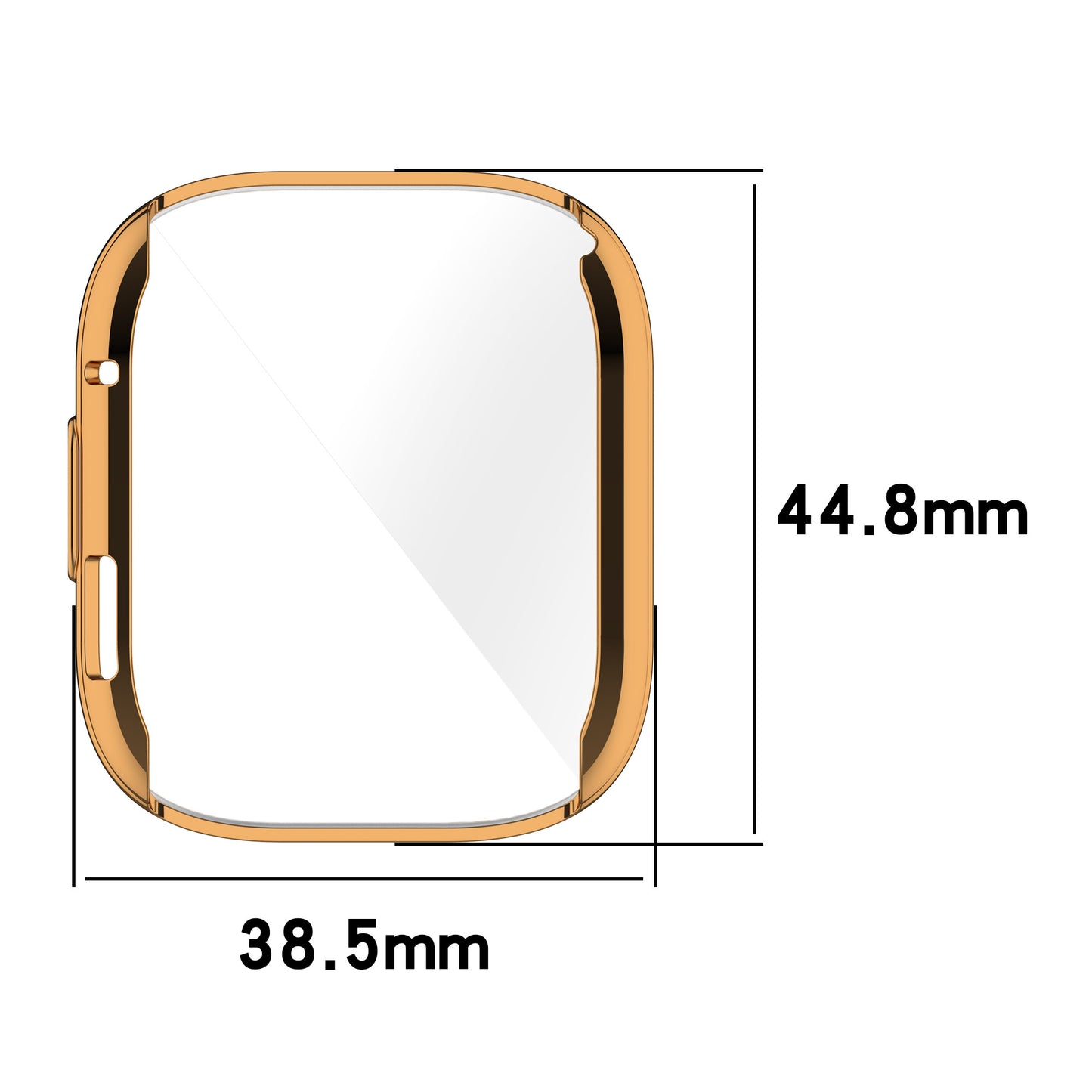 For Xiaomi Redmi Watch 3 / Watch 3 Lite Electroplating TPU Anti-drop Cover Full Coverage Watch Case