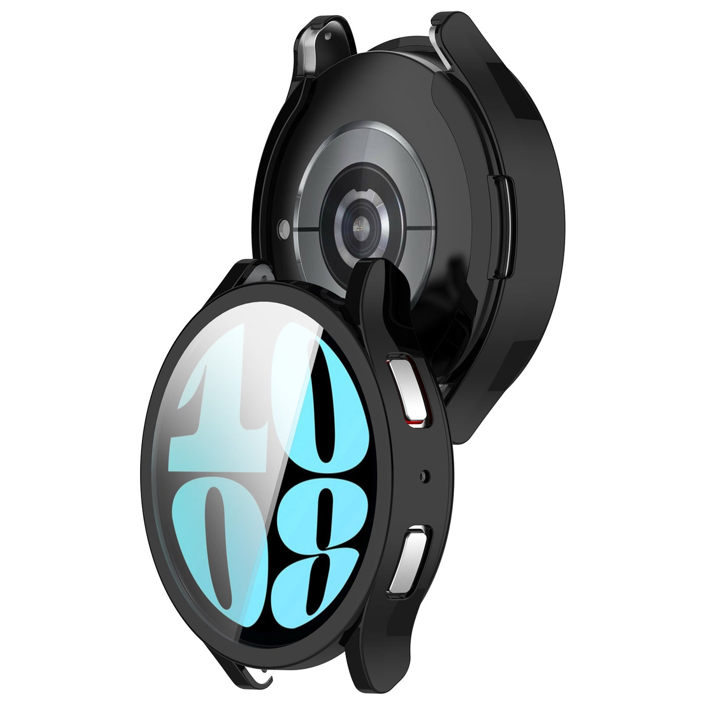 For Samsung Galaxy Watch6 40mm Electroplating Watch Protector Full Coverage TPU Watch Case
