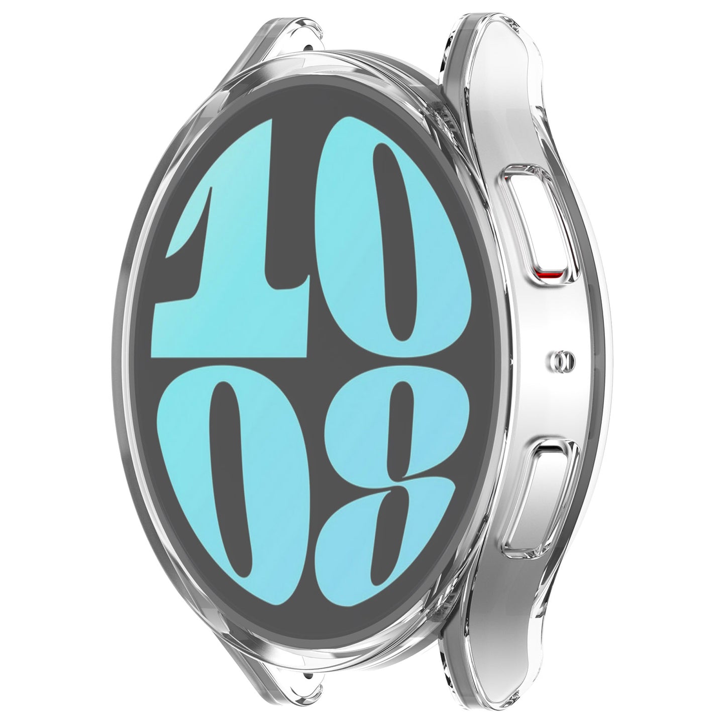 For Samsung Galaxy Watch6 40mm Electroplating Watch Protector Full Coverage TPU Watch Case