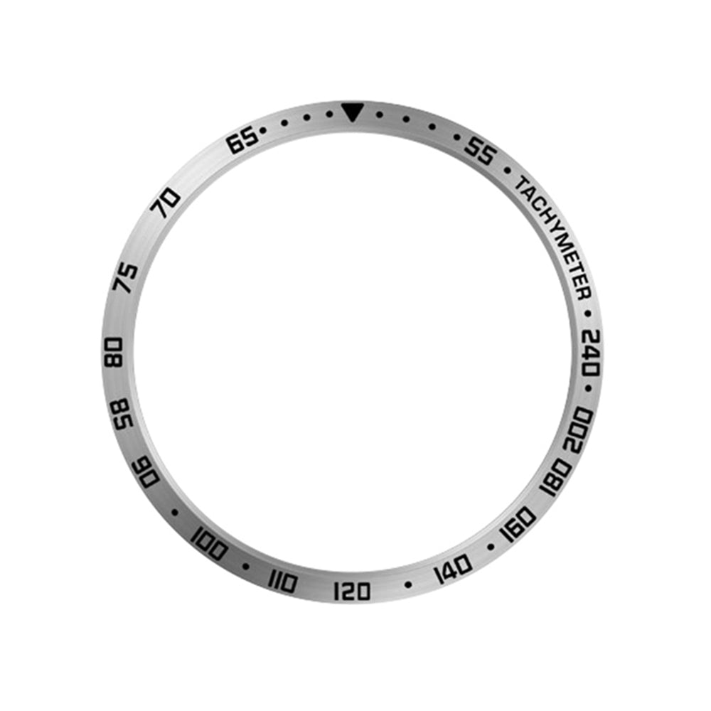 For Samsung Galaxy Watch6 Classic 47mm Watch Stainless Steel Bezel Insert Protective Ring Anti-scratch Adhesive Cover (Type E)
