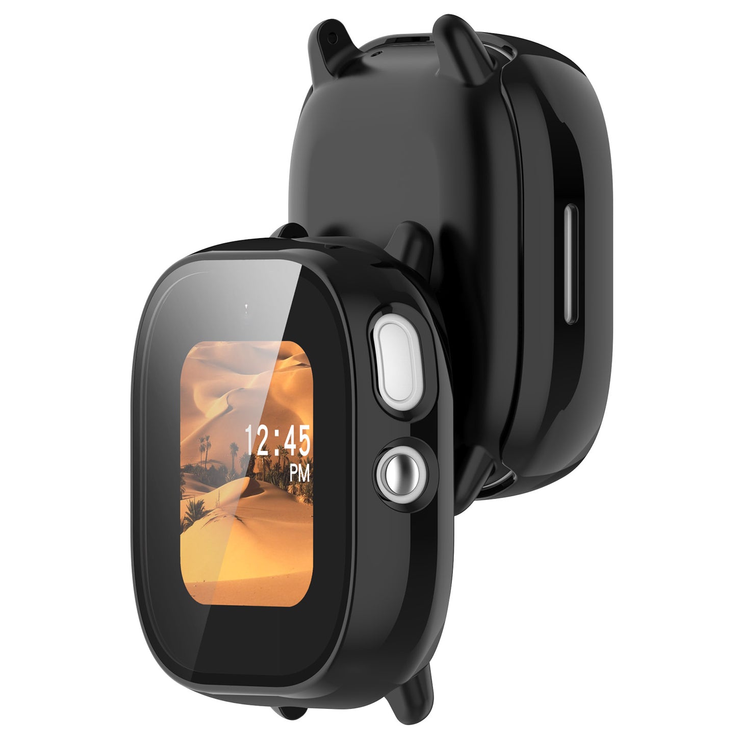 For Verizon GizmoWatch Disney Edition PC Frame Anti-collision Watch Case with Built-in Tempered Glass Film