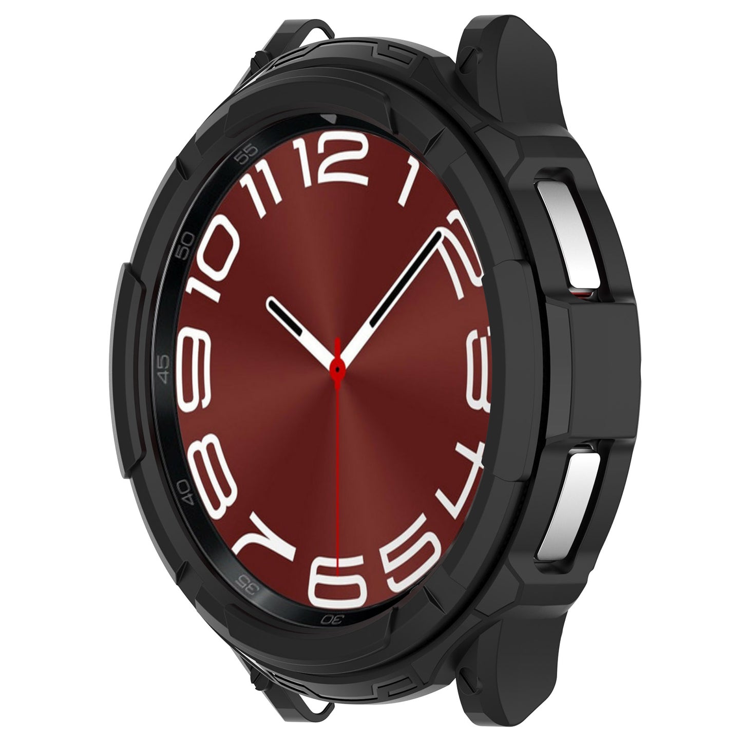 For Samsung Galaxy Watch6 Classic 43mm Watch Frame TPU Protector with Dial Panel Not Complete Covering Case