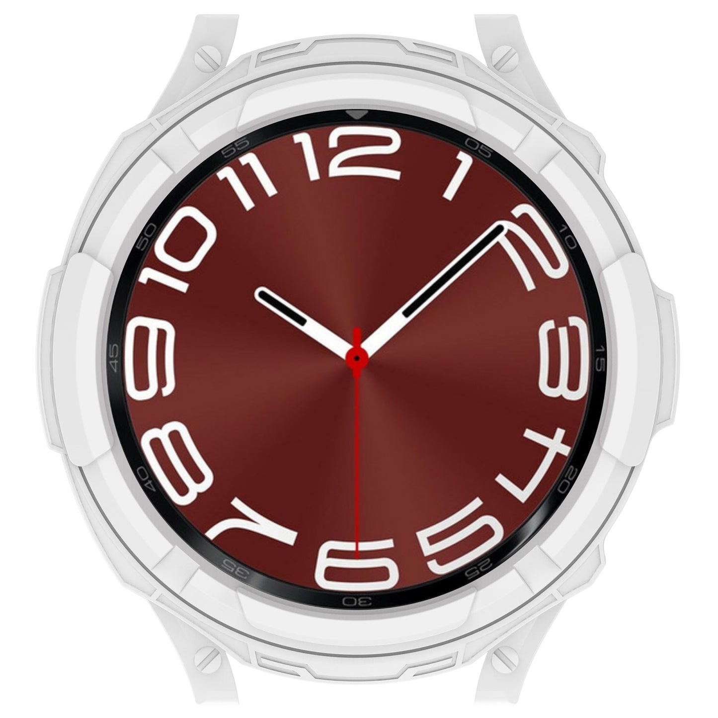 For Samsung Galaxy Watch6 Classic 43mm Watch Frame TPU Protector with Dial Panel Not Complete Covering Case