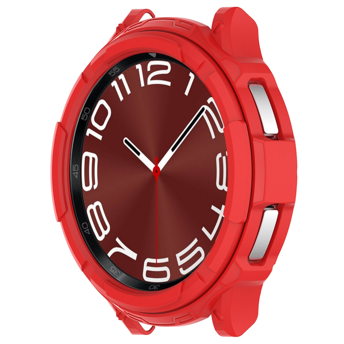 For Samsung Galaxy Watch6 Classic 43mm Watch Frame TPU Protector with Dial Panel Not Complete Covering Case