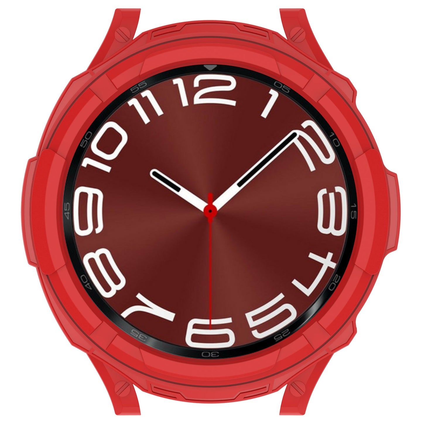 For Samsung Galaxy Watch6 Classic 43mm Watch Frame TPU Protector with Dial Panel Not Complete Covering Case