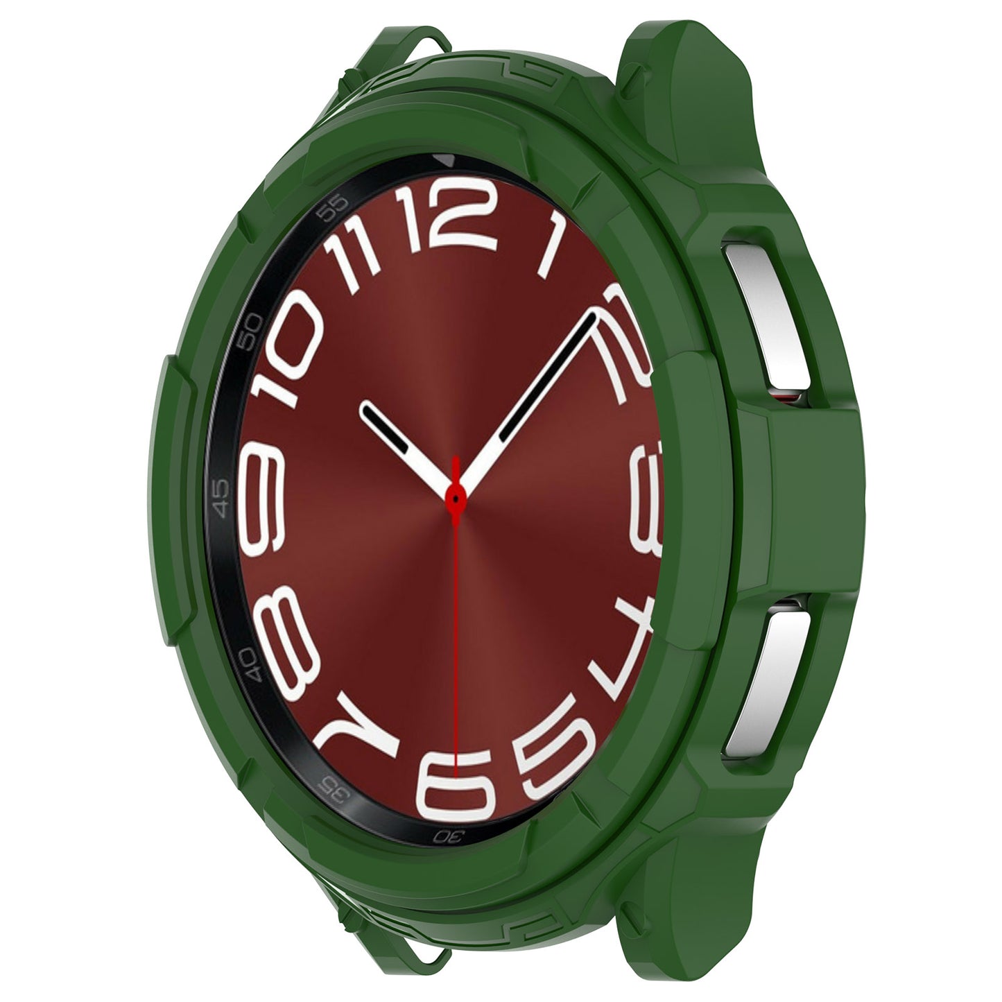 For Samsung Galaxy Watch6 Classic 43mm Watch Frame TPU Protector with Dial Panel Not Complete Covering Case