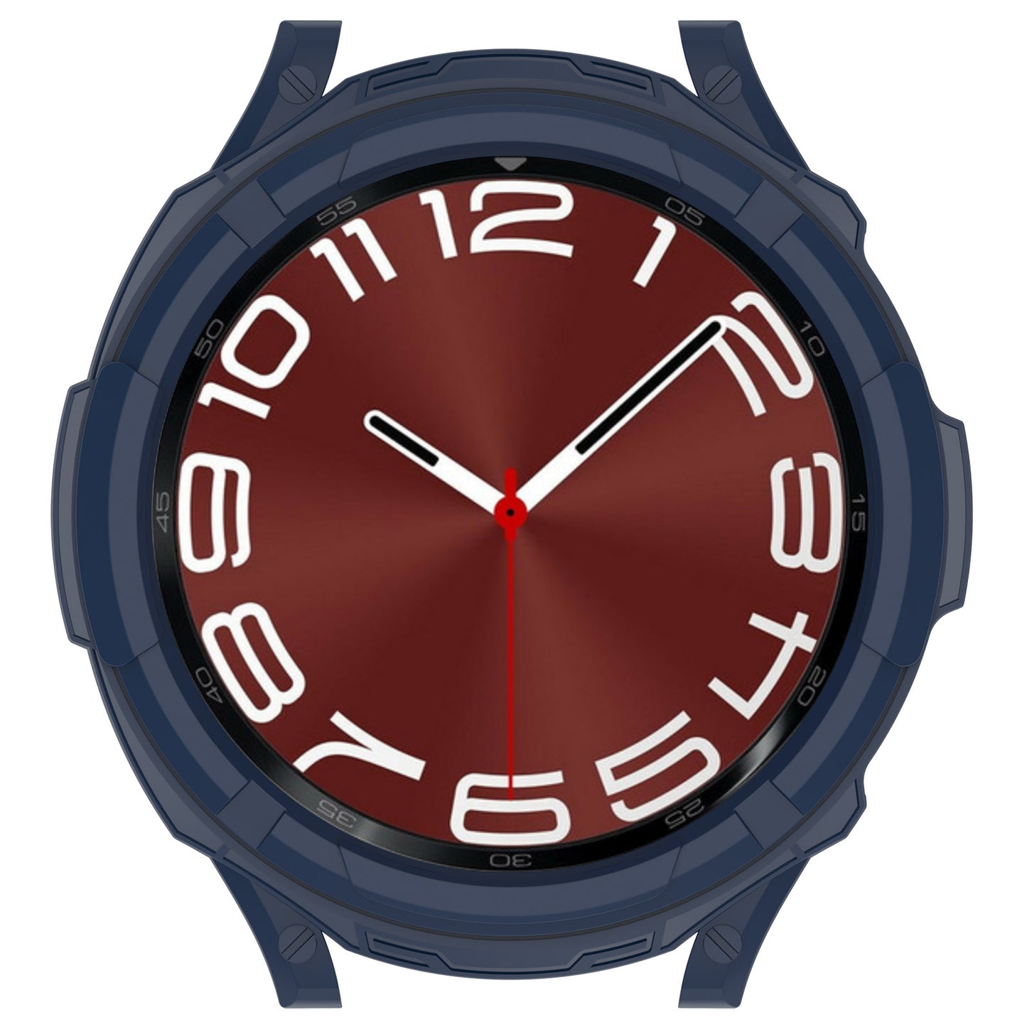 For Samsung Galaxy Watch6 Classic 43mm Watch Frame TPU Protector with Dial Panel Not Complete Covering Case