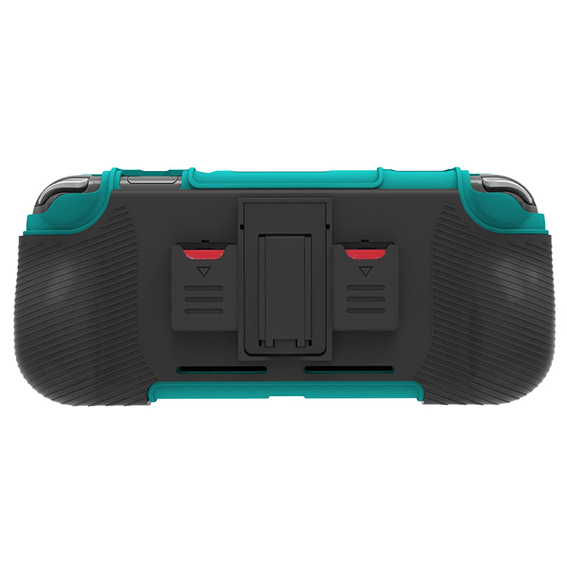 SM052 2 in 1 Protective Case for Nintendo Switch Lite Anti-Slip ABS+TPU Stand Cover with Game Card Slots