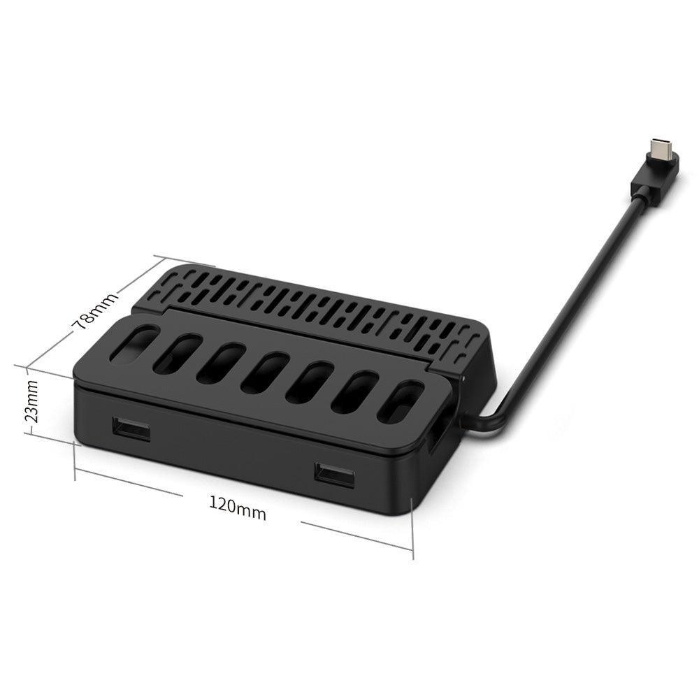 DOBE TY-2849 For Steam Deck Docking Station Converter with HD Video Port, Gigabit Ethernet, USB 2.0 and PD Fast Charging
