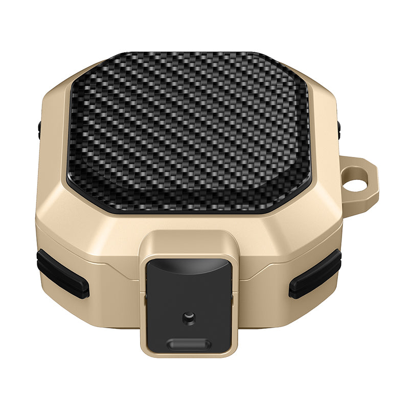 For Samsung Buds Live / Buds2 / Buds 2 Pro / Buds Pro Carbon Fibre Texture Shockproof Case Earbuds Charging Case Cover Soft TPU+PC Headset Protector