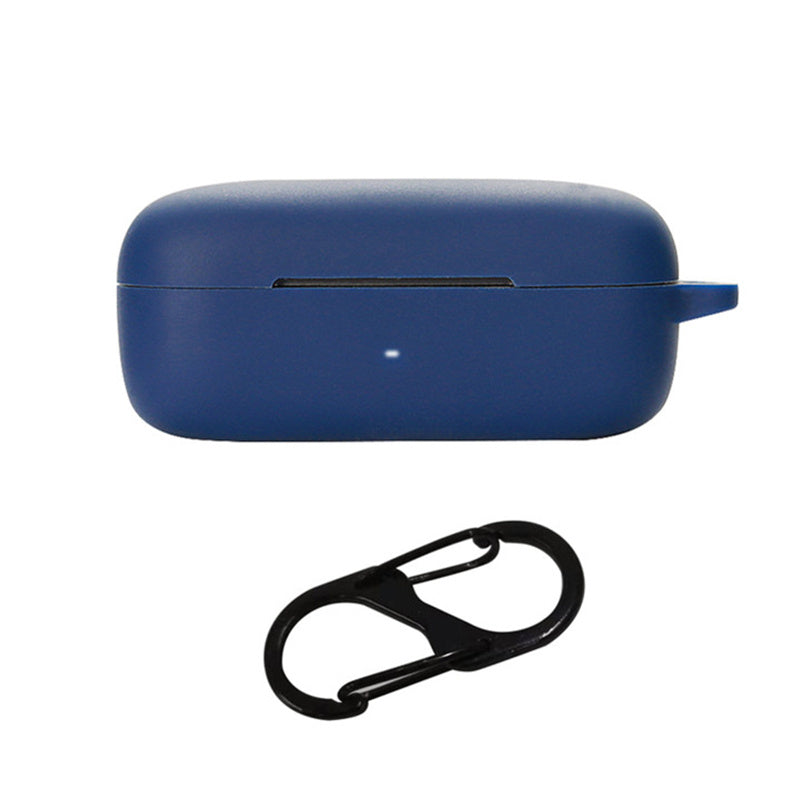 For EarFun Free Pro 2 Wireless Bluetooth Earphones Case with Anti-lost Buckle, Shockproof Silicone Cover
