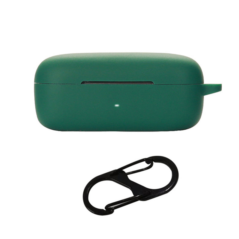For EarFun Free Pro 2 Wireless Bluetooth Earphones Case with Anti-lost Buckle, Shockproof Silicone Cover