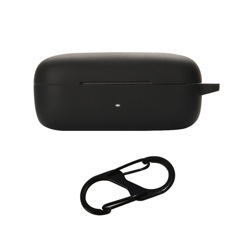 For EarFun Free Pro 2 Wireless Bluetooth Earphones Case with Anti-lost Buckle, Shockproof Silicone Cover