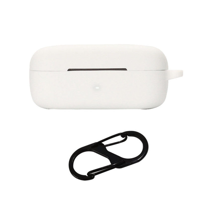 For EarFun Free Pro 2 Wireless Bluetooth Earphones Case with Anti-lost Buckle, Shockproof Silicone Cover