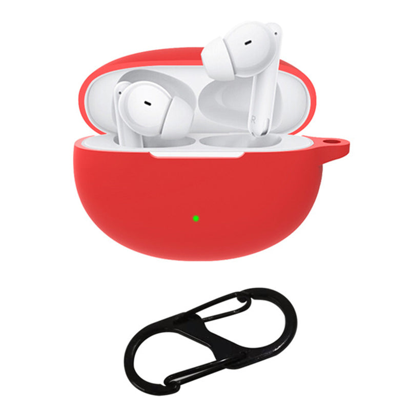 Silicone Case for Oppo Enco Free 3 Bluetooth Earphone Charging Case Sleeve Cover with Buckle