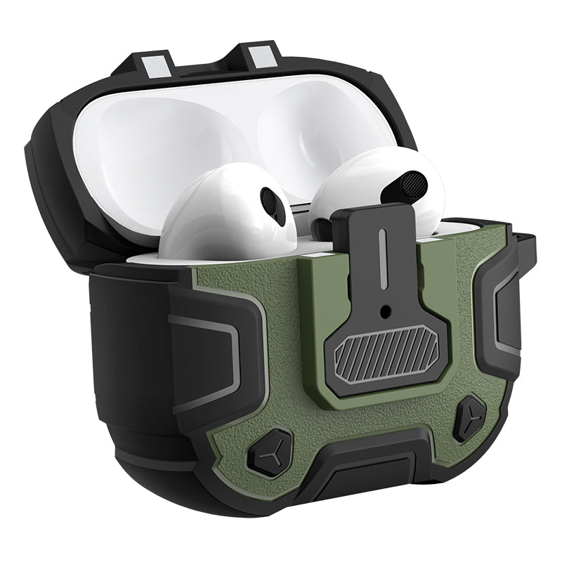 NILLKIN Bounce Pro Case for Apple AirPods 3 , Auto Pop-out Lid Design TPU+PC Bluetooth Earphone Cover
