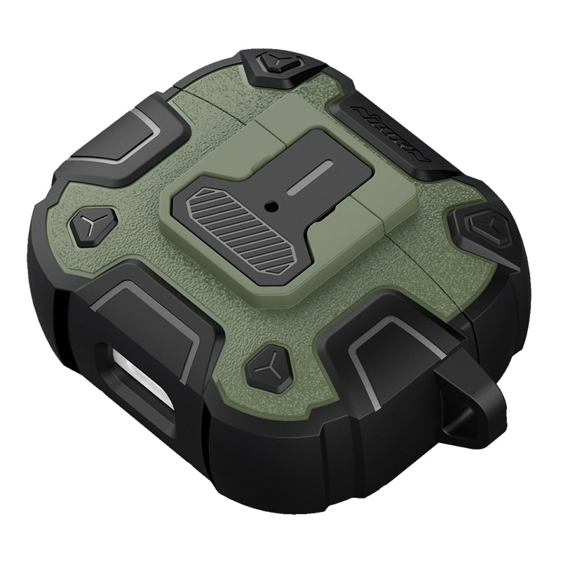 NILLKIN Bounce Pro Case for Apple AirPods 3 , Auto Pop-out Lid Design TPU+PC Bluetooth Earphone Cover