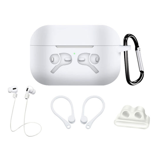 5-in-1 Silicone Case for Apple AirPods Pro Protective Case Set with Neck Strap, Earphone Holder