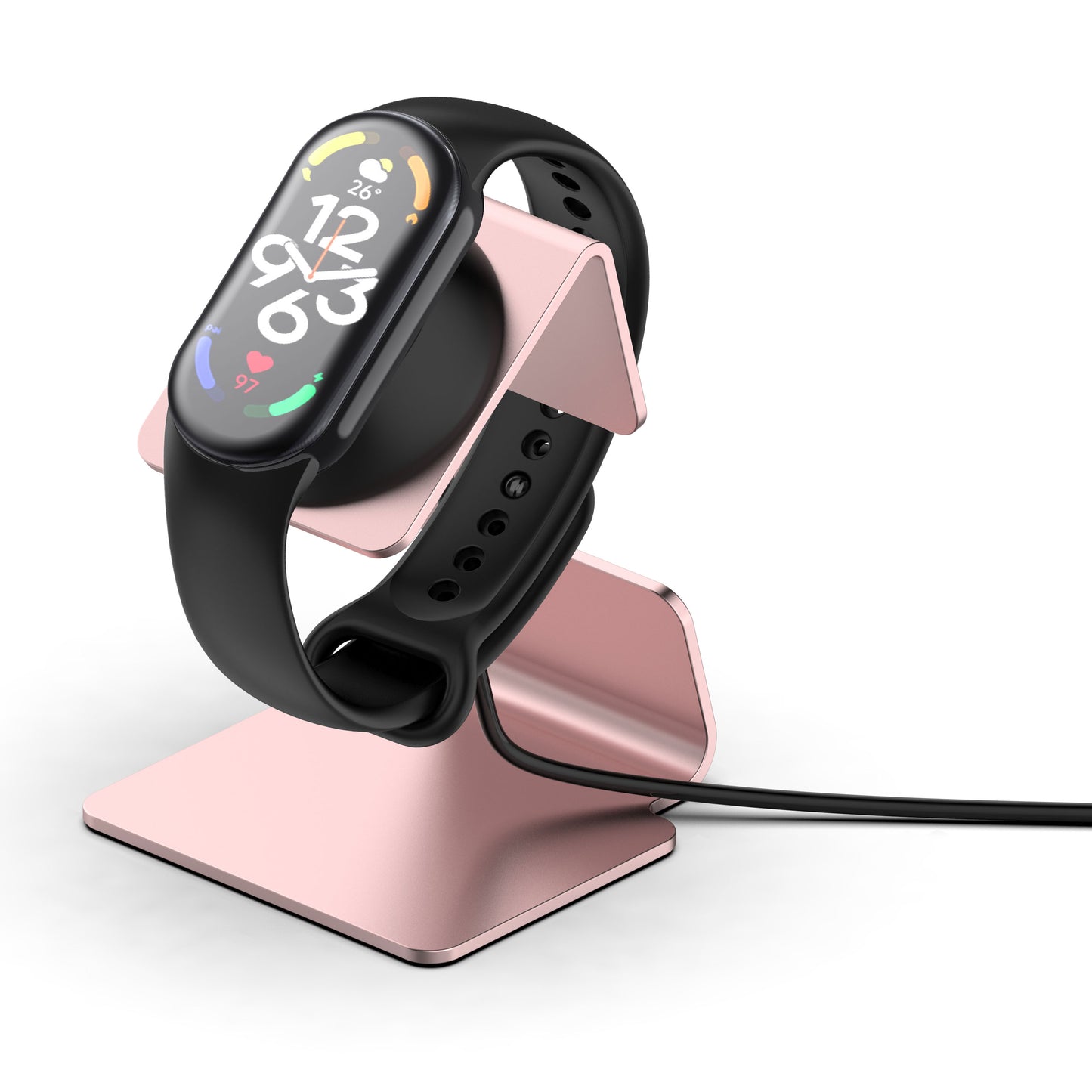 For Xiaomi Smart Band 8 Watch Charger Holder Metal Smart Watch Charger Stand (without Charger)