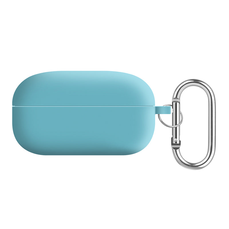 For Samsung Galaxy Buds Live / Buds Pro / Buds Pro 2 Earphones Case Silicone+PC Lining Shockproof Cover with Keychain