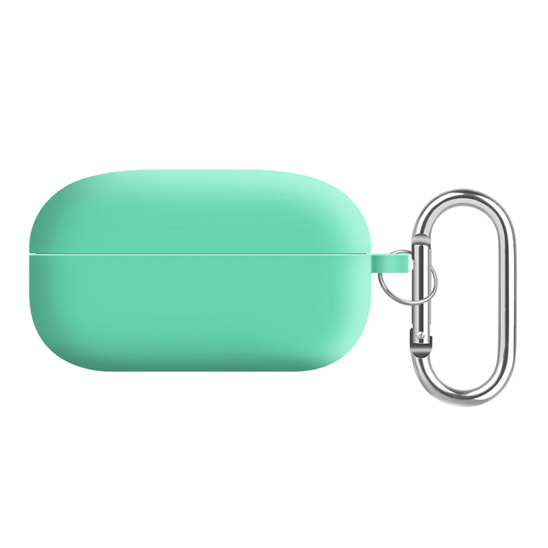 For Samsung Galaxy Buds Live / Buds Pro / Buds Pro 2 Earphones Case Silicone+PC Lining Shockproof Cover with Keychain