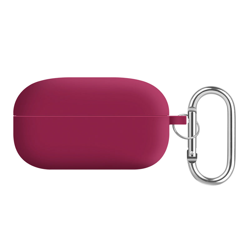 For Samsung Galaxy Buds Live / Buds Pro / Buds Pro 2 Earphones Case Silicone+PC Lining Shockproof Cover with Keychain