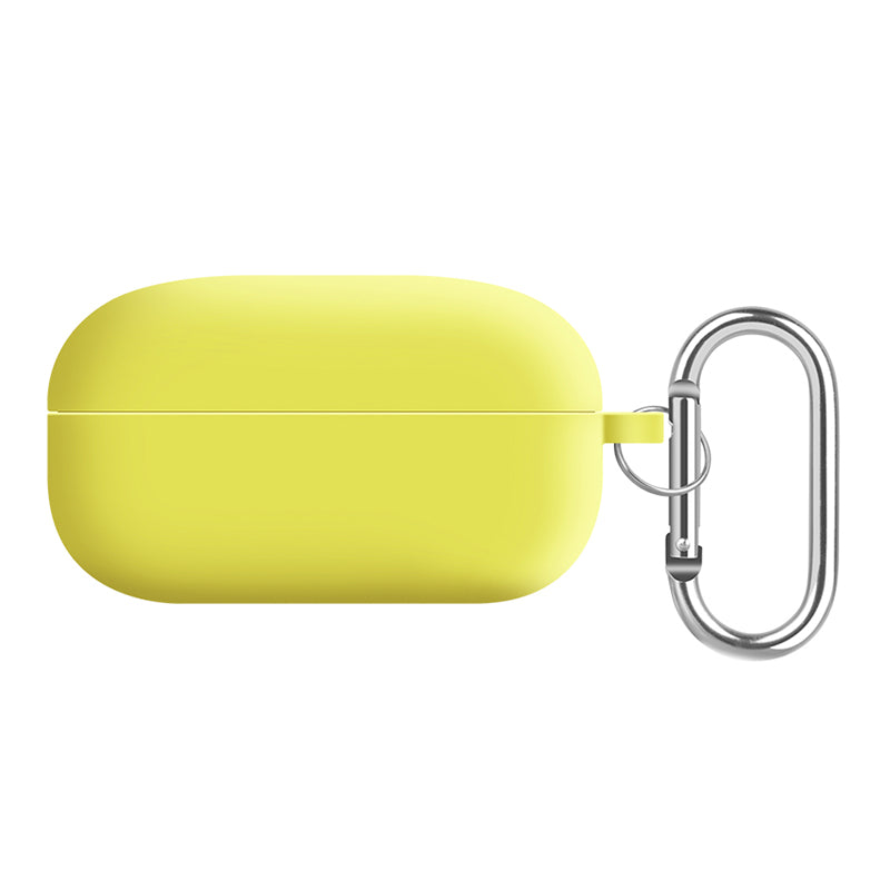 For Samsung Galaxy Buds Live / Buds Pro / Buds Pro 2 Earphones Case Silicone+PC Lining Shockproof Cover with Keychain