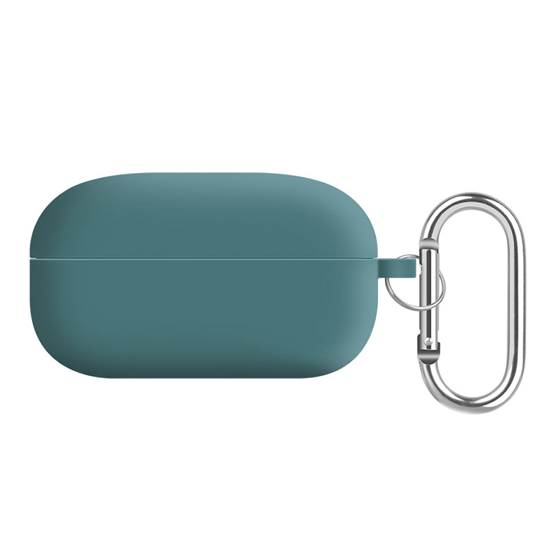 For Samsung Galaxy Buds Live / Buds Pro / Buds Pro 2 Earphones Case Silicone+PC Lining Shockproof Cover with Keychain