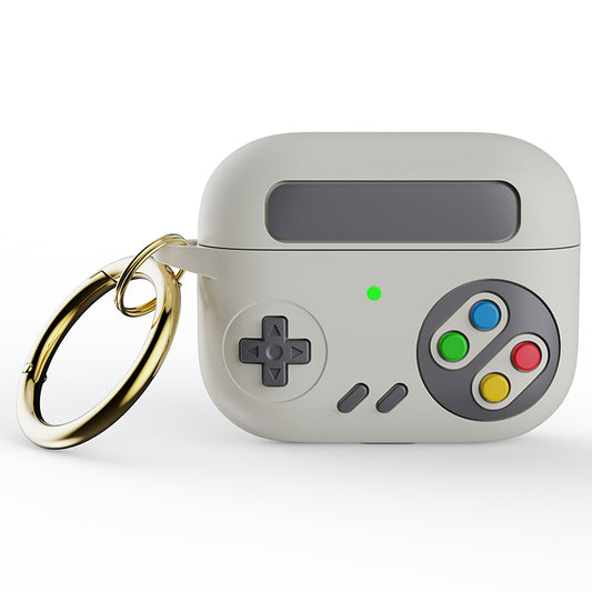 For Apple AirPods Pro Earphone Silicone Case Game Console Design Earbuds Cover with Ring Buckle