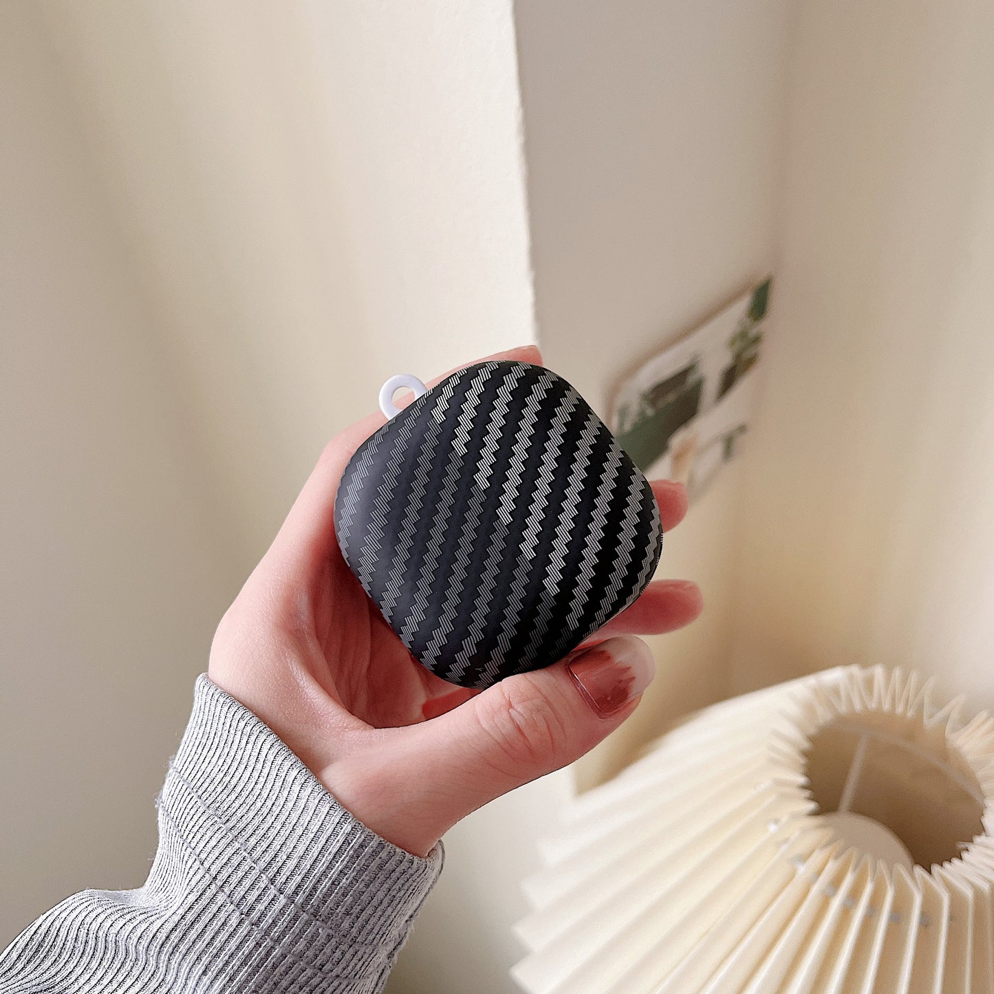 For Samsung Galaxy Buds2 Pro / Buds 2 / Live / Pro Carbon Fiber Texture Bi-color PC Case Earphone Anti-drop Cover