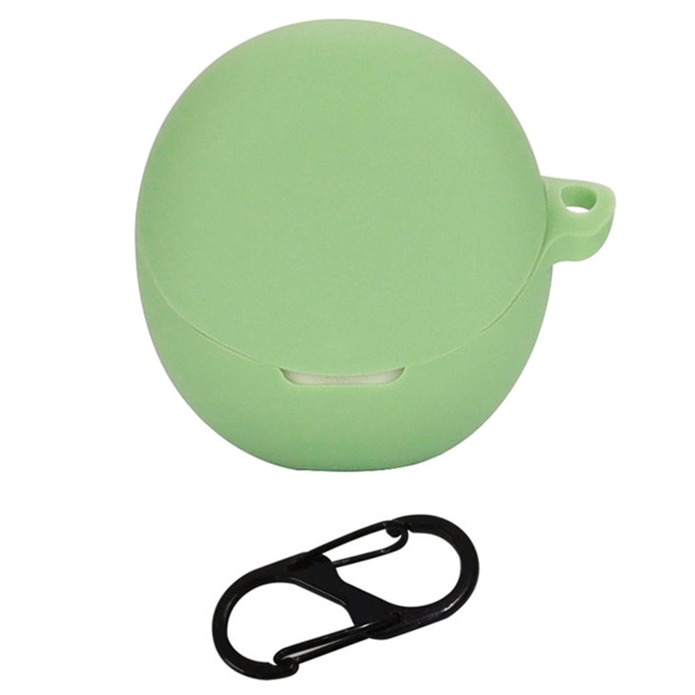 For Oppo Enco R2 Earphone Anti-drop Case Silicone Protective Cover with Anti-lost Buckle