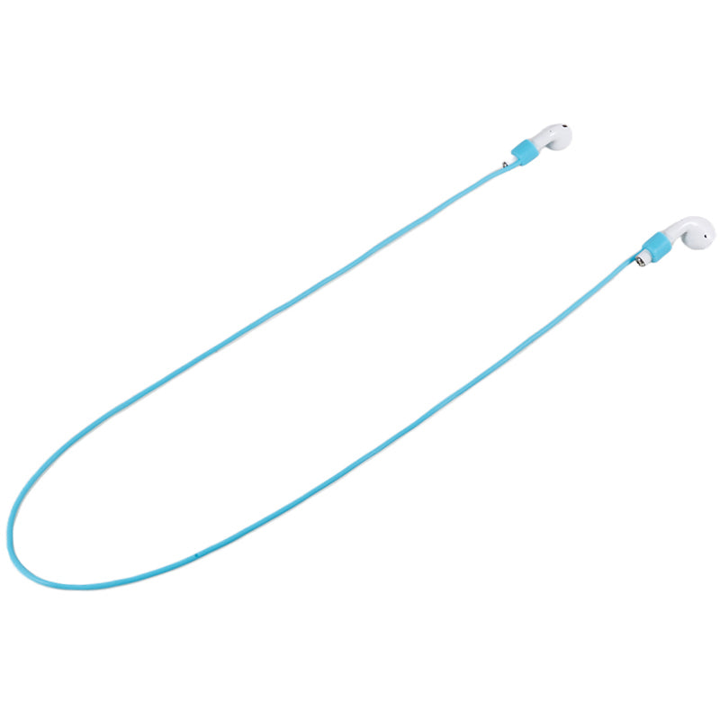 70cm Silicone Neck Strap for Apple AirPods , Bluetooth Earphone Anti-lost Neck Lanyard Rope for Outdoor Activity