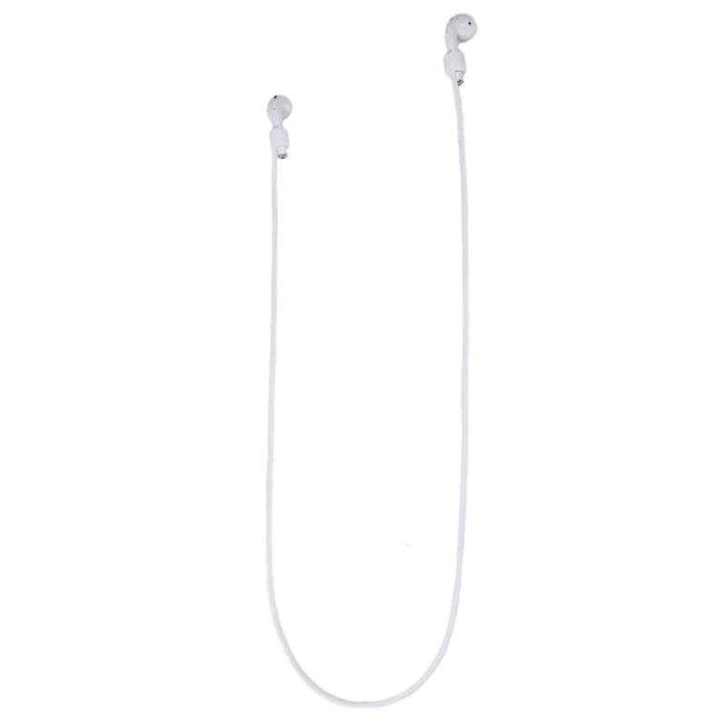 70cm Silicone Neck Strap for Apple AirPods , Bluetooth Earphone Anti-lost Neck Lanyard Rope for Outdoor Activity