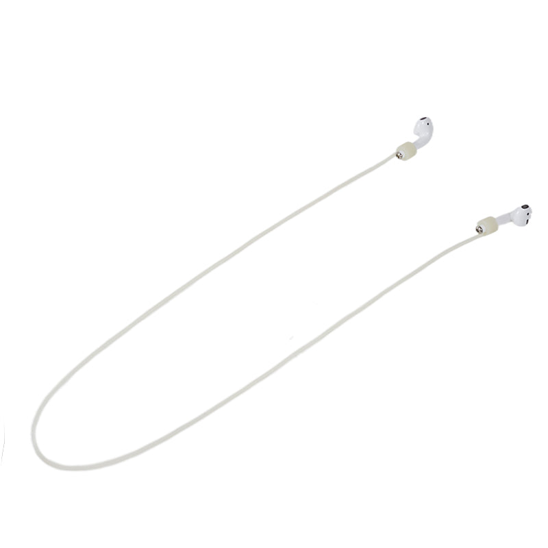 70cm Silicone Neck Strap for Apple AirPods , Bluetooth Earphone Anti-lost Neck Lanyard Rope for Outdoor Activity