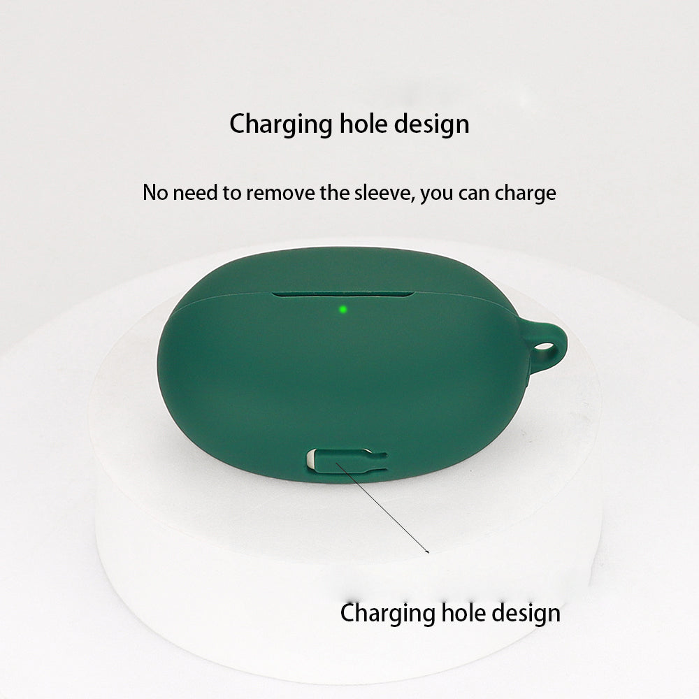 Silicone Case for Realme Buds Air 5 Pro Bluetooth Earphone Charging Bin Protective Sleeve with Buckle