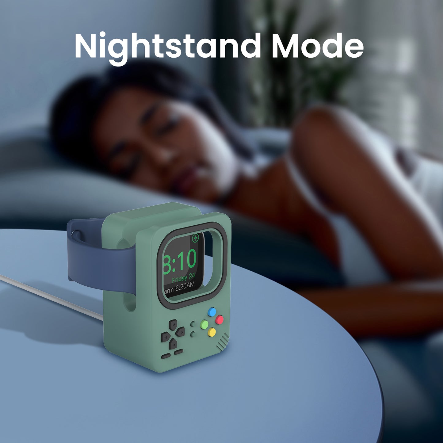AHASTYLE DD-05 Charging Stand Compatible with Apple Watch Silicone Charging Holder Dock Station